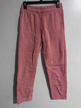 Realessentials Pants Womens XL Pink Jogger Tapered Elastic Waist Pockets
